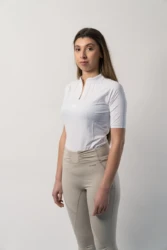 Polo femme Fairness blanc